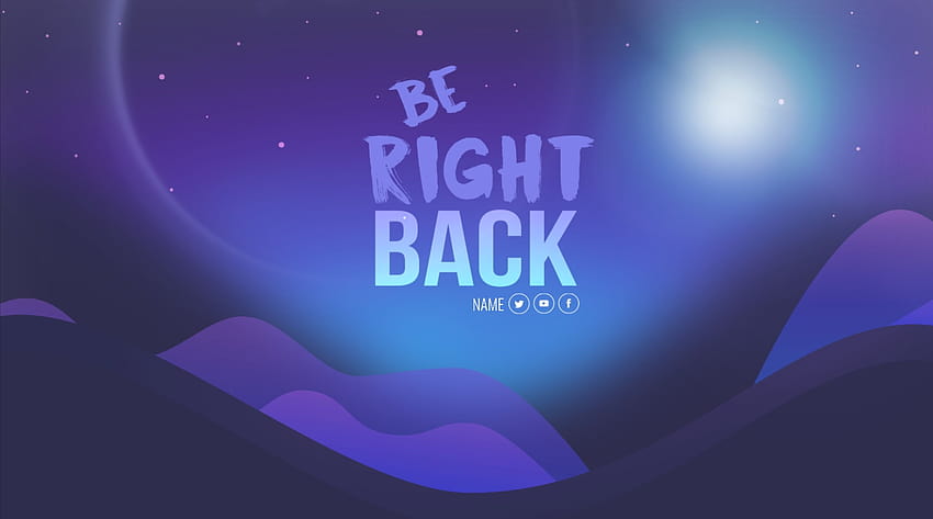 Pin di Twitch Be Right Back, stream be right back Wallpaper HD