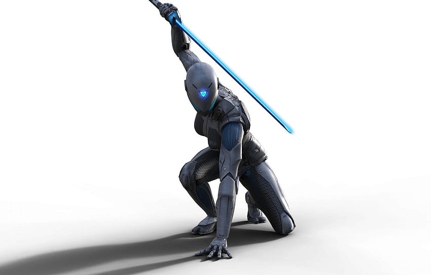 sword, game, robot, armor, ken, blade, ninja, cyborg, shinobi, Raw Data , section игры, ninja robot HD wallpaper