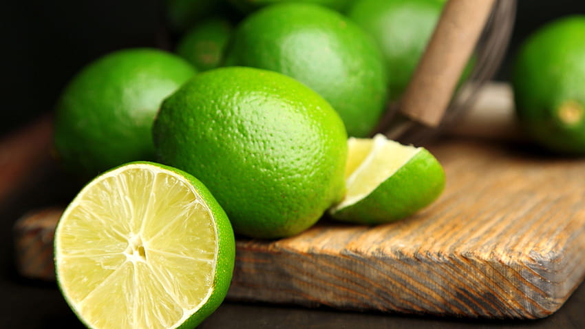 Summer fruits, green lime citrus HD wallpaper