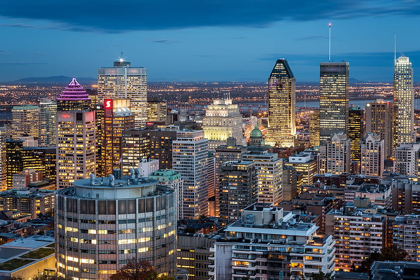 Quebec City, Reihenhäuser Montreal HD-Hintergrundbild