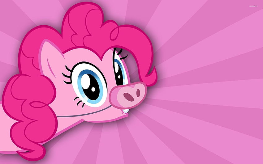 Pinkie Pie with a pig nose mask, pig cartoon HD wallpaper