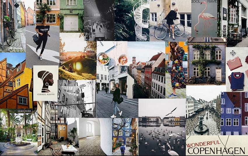 Copenhagen, aesthetic mac collage HD wallpaper