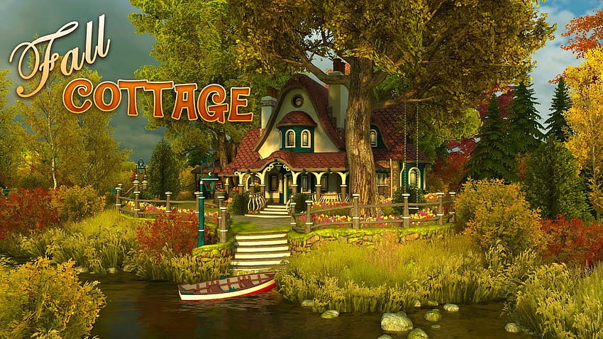 Fall Cottage 3D Live and Screensaver, cozy autumn cottage HD wallpaper ...