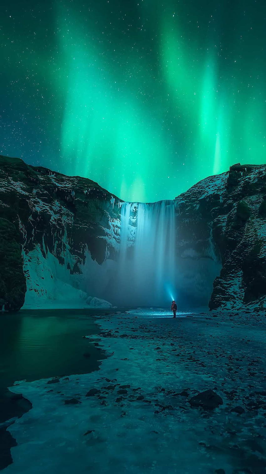 Aurora boreal Islândia Iphone, aurora boreal android Papel de parede de celular HD