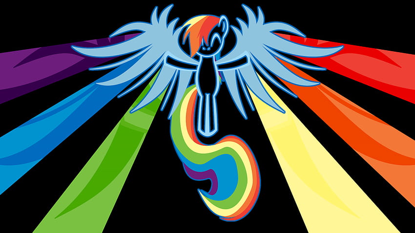 My Little Pony, trattino arcobaleno mlp Sfondo HD