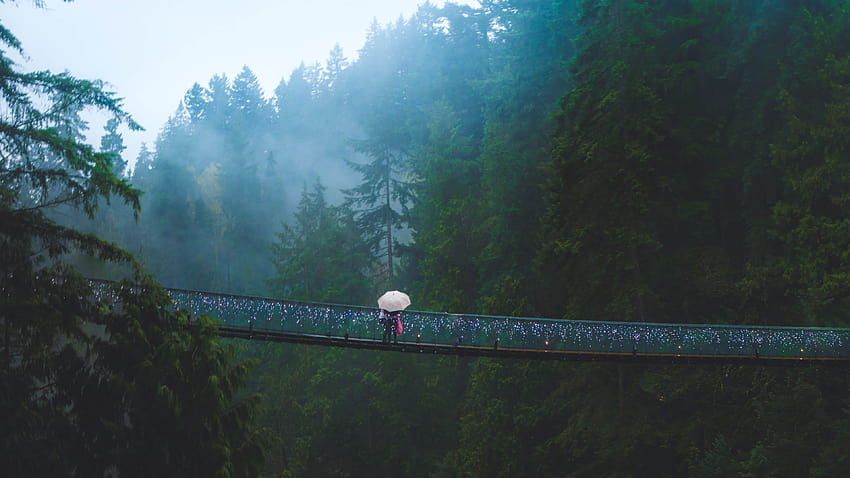 Jembatan Gantung Capilano Vancouver Barat di Kanada Wallpaper HD