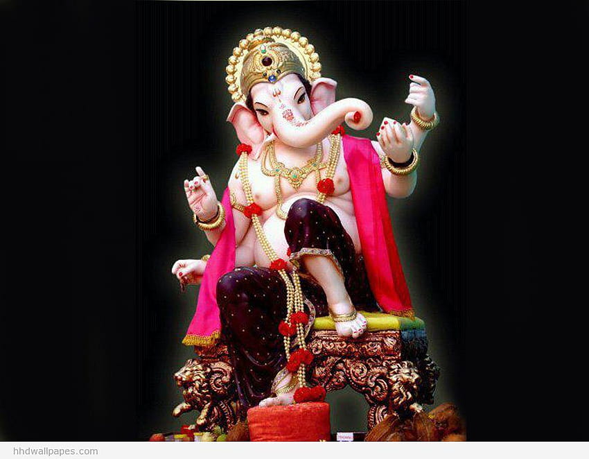 Voll Ganpati Bappa, Ganesh Ji HD-Hintergrundbild
