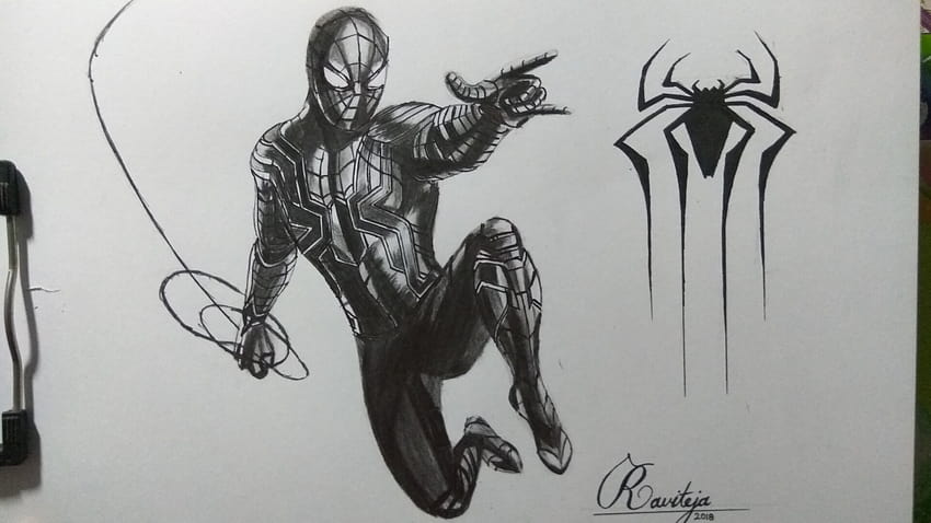 Iron Spider Drawing by Moore Creative Images - Pixels-saigonsouth.com.vn