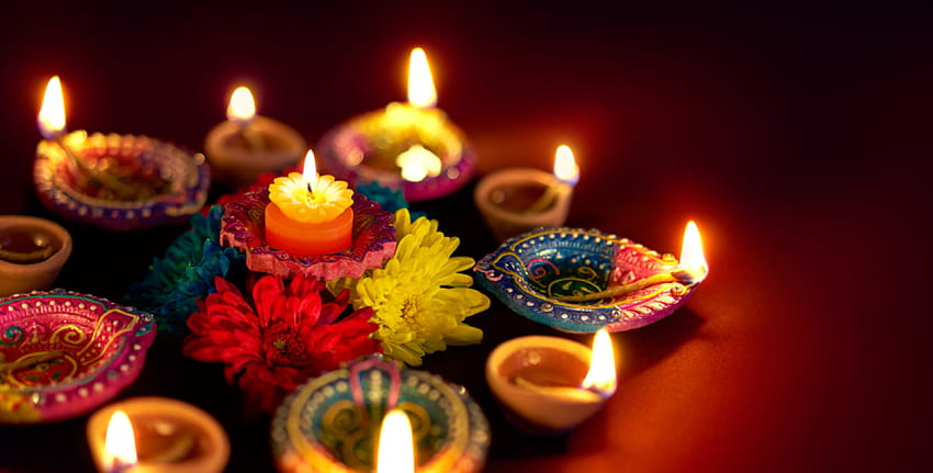 Diwali-Feierlichkeiten HD-Hintergrundbild