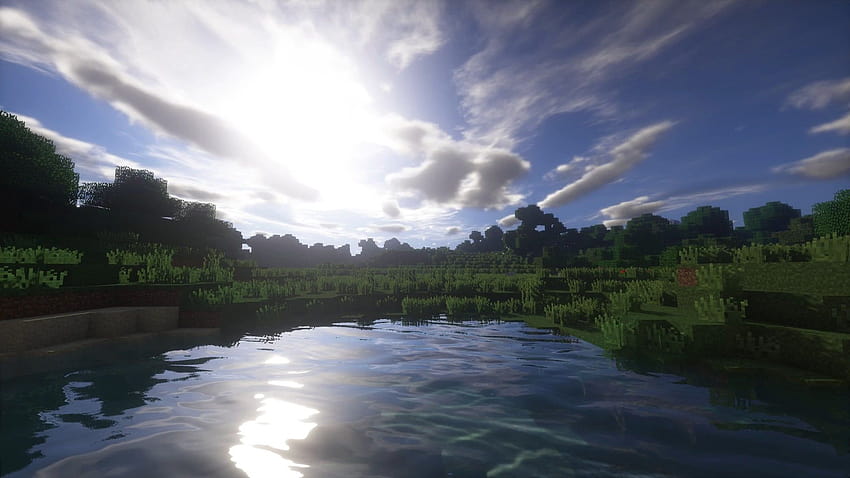 Capture d'écran de l'application Minecraft, paysage, Minecraft, shaders, shaders minecraft Fond d'écran HD