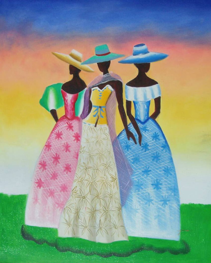 African American Art Group, black women paint HD phone wallpaper