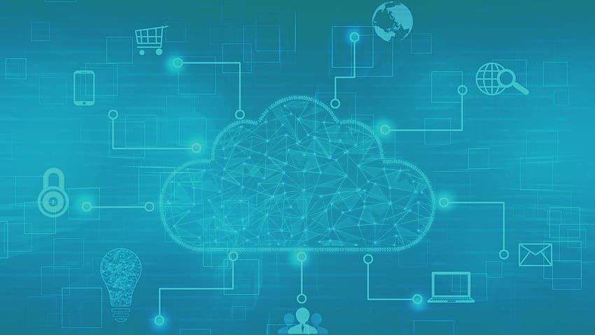 Nube AWS, tecnología en la nube fondo de pantalla