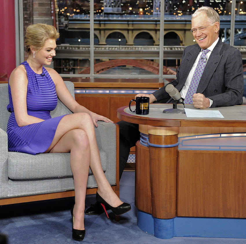 Кейт Ъптън говори за корицата на Sports Illustrated 2013 с Дейвид, Дейвид Летърман HD тапет