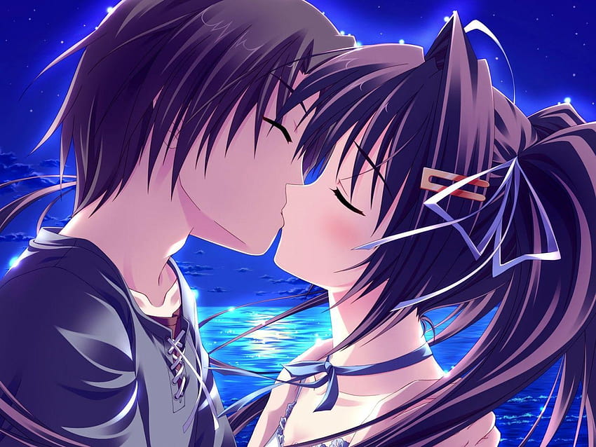 Beijo Anime Amor e mentiras Abraço, beijo, amor, variado, papel de parede  do computador png