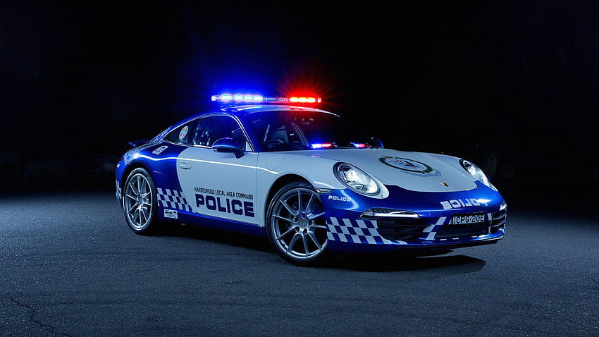 Polizia, macchina della polizia Sfondo HD