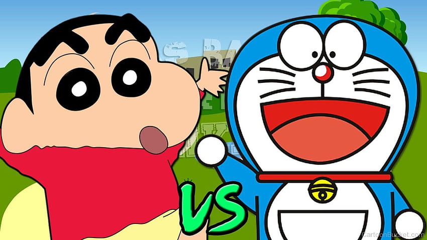 Shin Chan Vs Doraemon, doraemon and shinchan HD wallpaper | Pxfuel