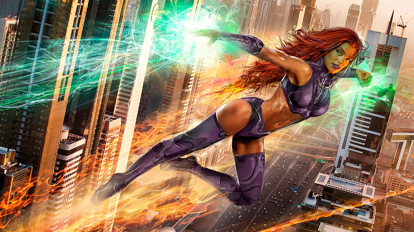 Starfire, Hintergründe, Starfire DC-Comics HD-Hintergrundbild