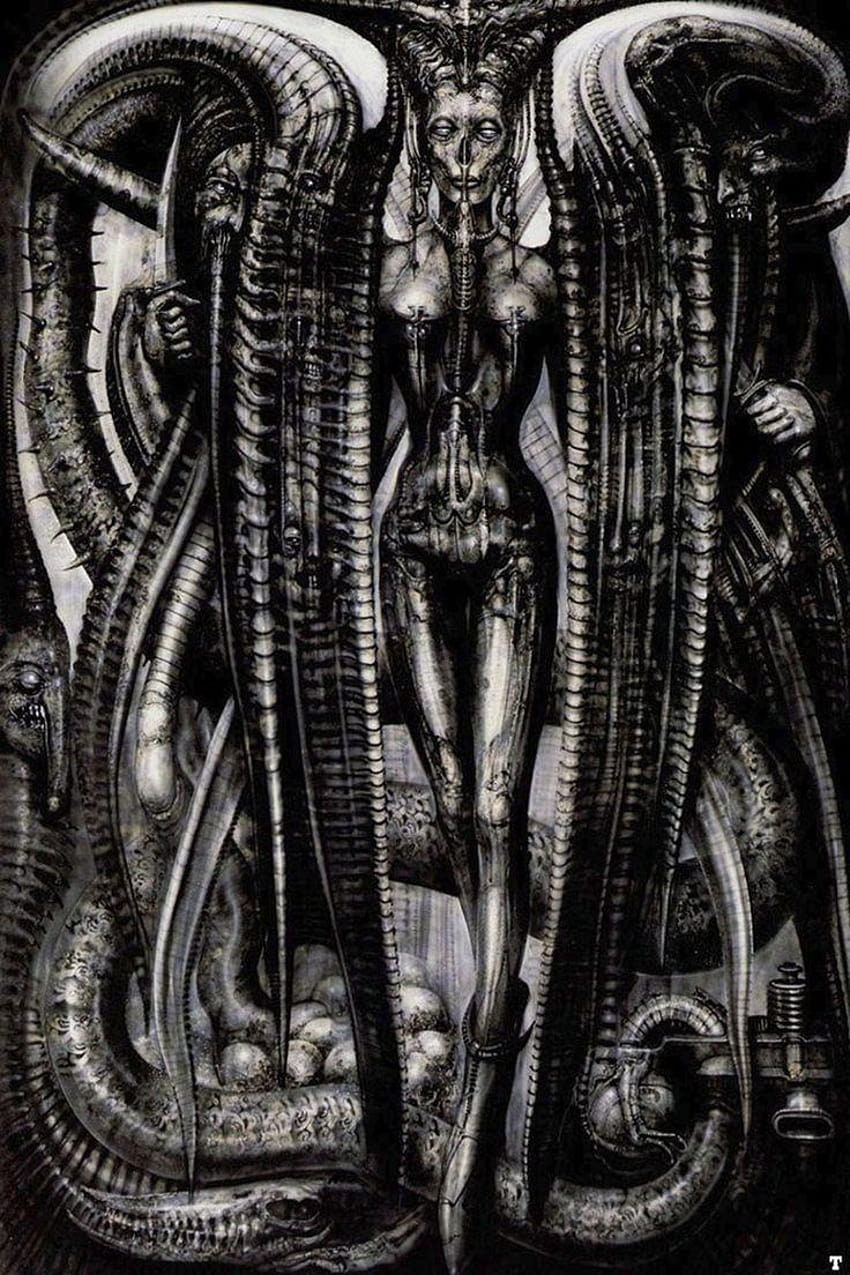 Science Fiction Wallpaper Gallery featuring H R Giger 
