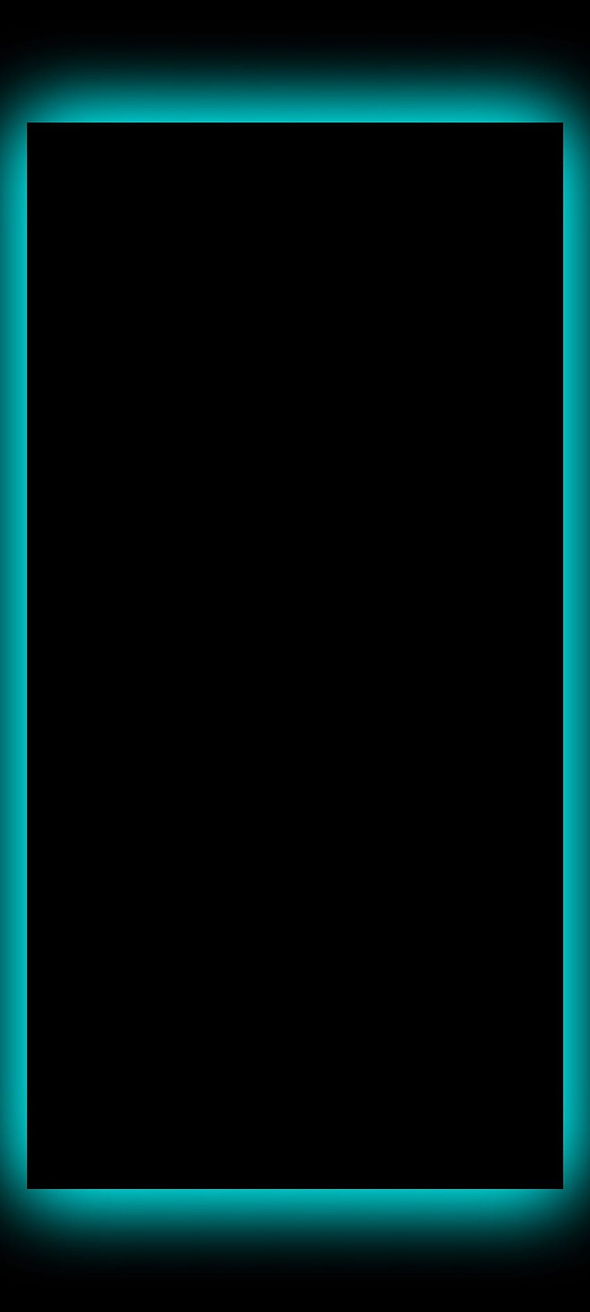 Border AMOLED Black Neon, iphone 12 neon border Papel de parede de celular HD