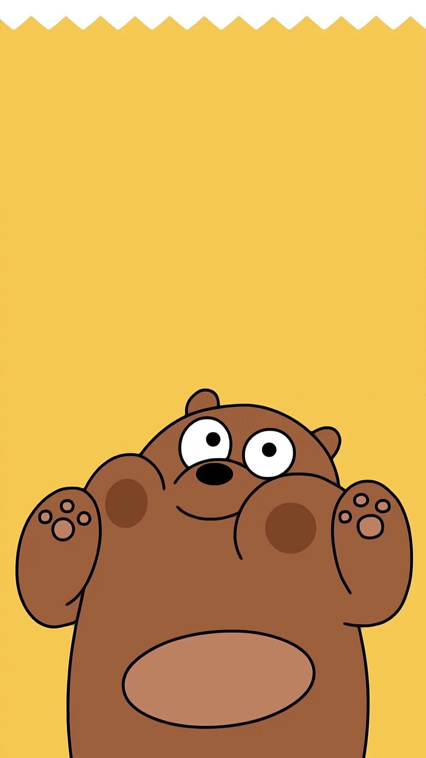 Grizz is so cute, grizzly we bare bears HD phone wallpaper