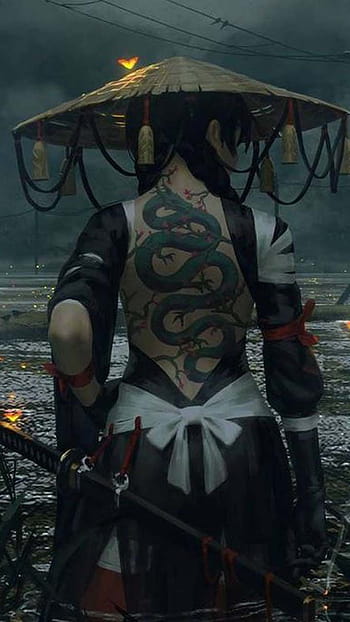 Female samurai anime HD wallpapers | Pxfuel