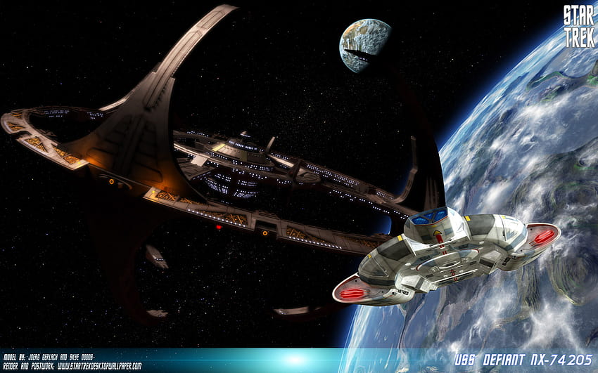 Star Trek Deep Space Nine USS Defiant, Star Trek computer HD wallpaper