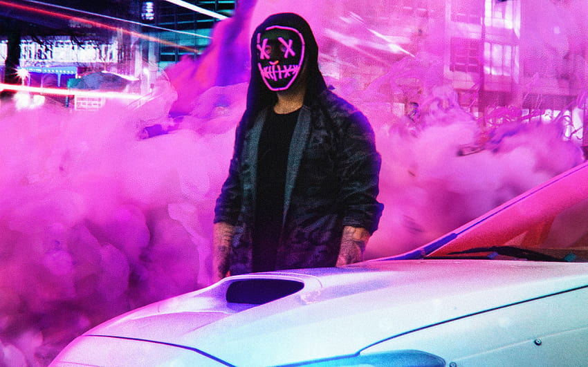 3840x2400 Mask Man Smoke , Backgrounds, and, masked car girl HD wallpaper