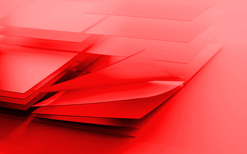 Logo Windows merah, logo kaca Windows, lambang Windows, latar belakang merah, logo Windows 3d, Windows dengan resolusi 3840x2400. Kualitas Tinggi Wallpaper HD