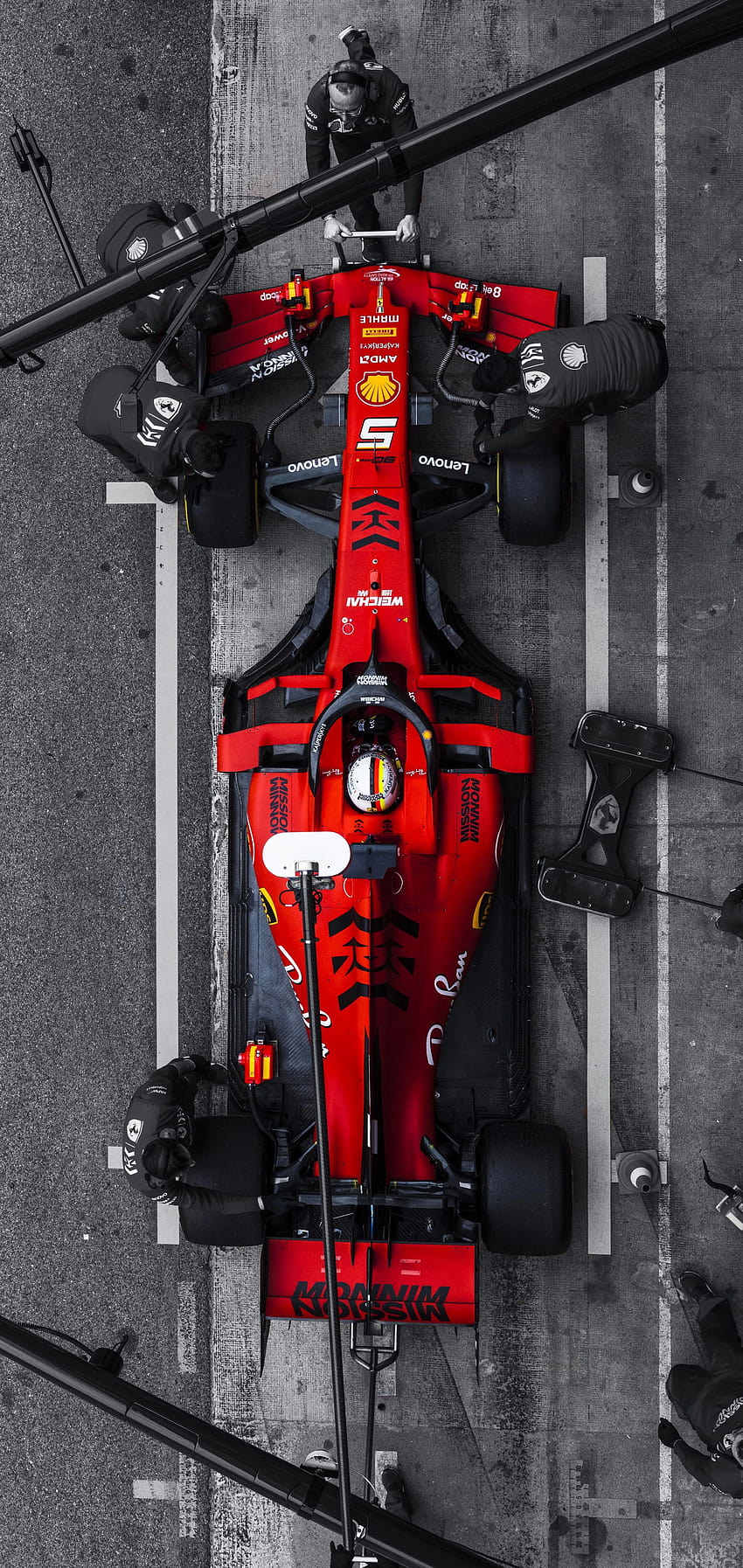 Sebastian Vettel의 SF90 in the Pits [모바일] : r/formula1, sebastian vettel 전화 HD 전화 배경 화면