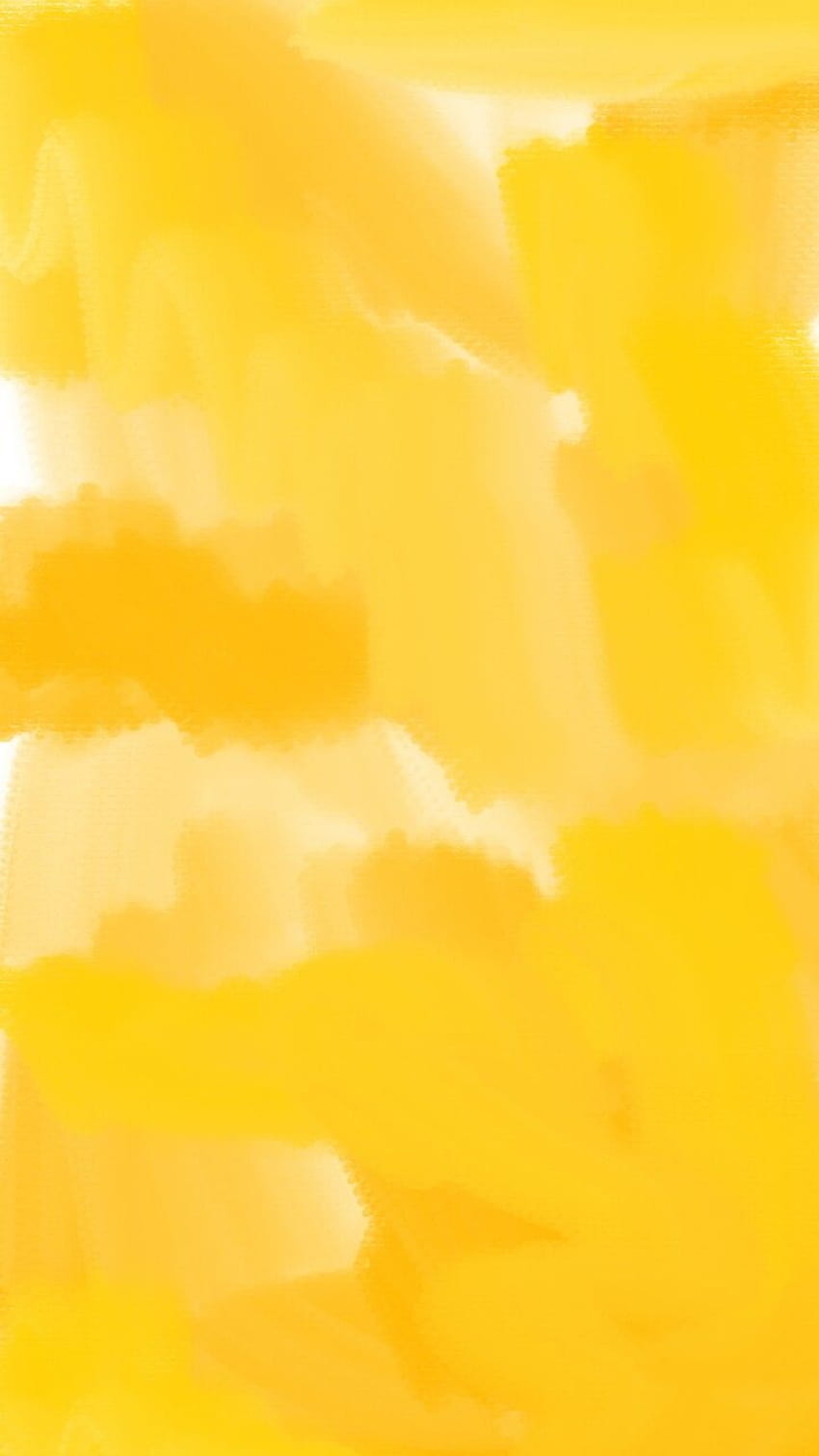 lukisan cat air latar belakang kuning, cat air kuning wallpaper ponsel HD