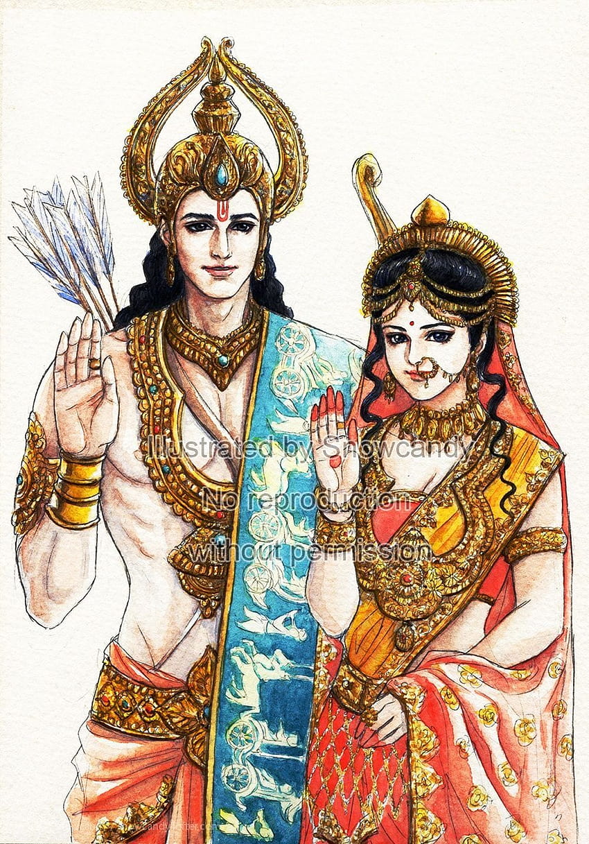 Painting Ram God, sri rama HD phone wallpaper | Pxfuel