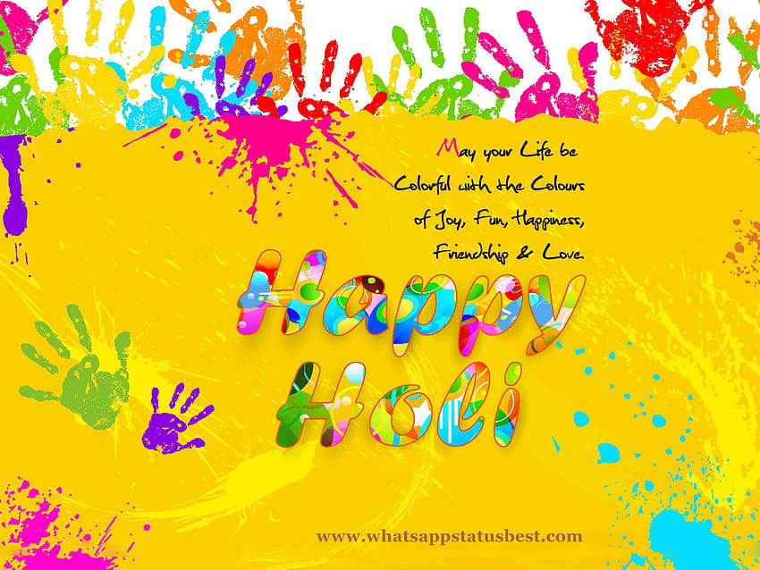 Possa la tua vita essere colorata con i colori della gioia, del divertimento, della felicità, dei colori e della felicità Sfondo HD