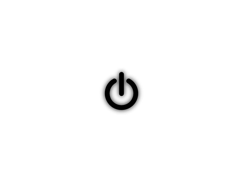 Minimal Power Button Logos HD wallpaper