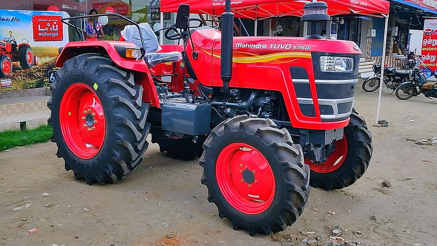 Tractor Mahindra YUVO 575 Di 45hp 4wd modelo 2020 Revisión completa, tractor yuvo fondo de pantalla