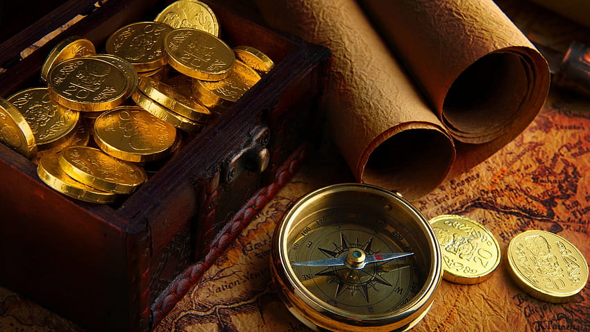 Gold Coin Old HD wallpaper
