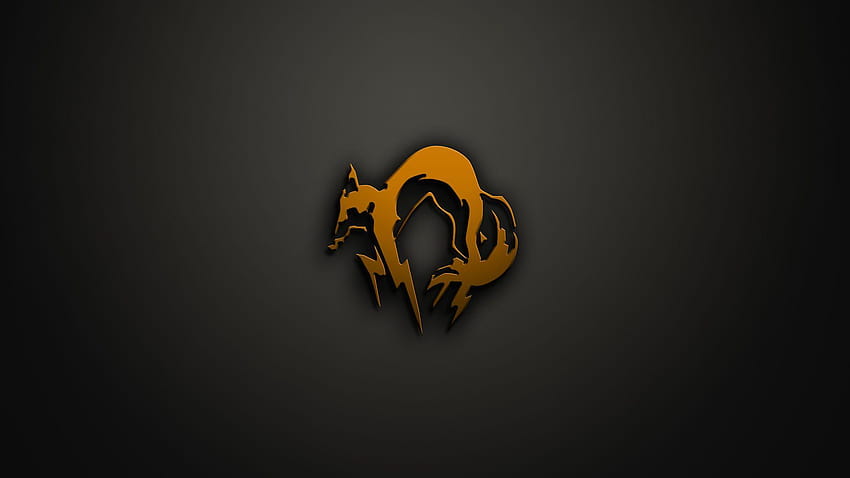 minimalist reddit, mgs fox logo HD wallpaper
