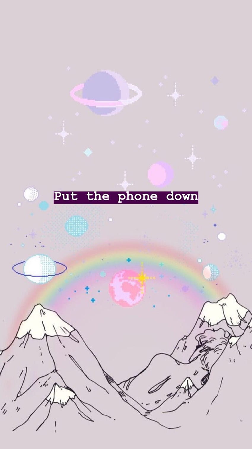 Tumblr Iphone Pastel Aesthetic Cool, put the phone down HD phone wallpaper