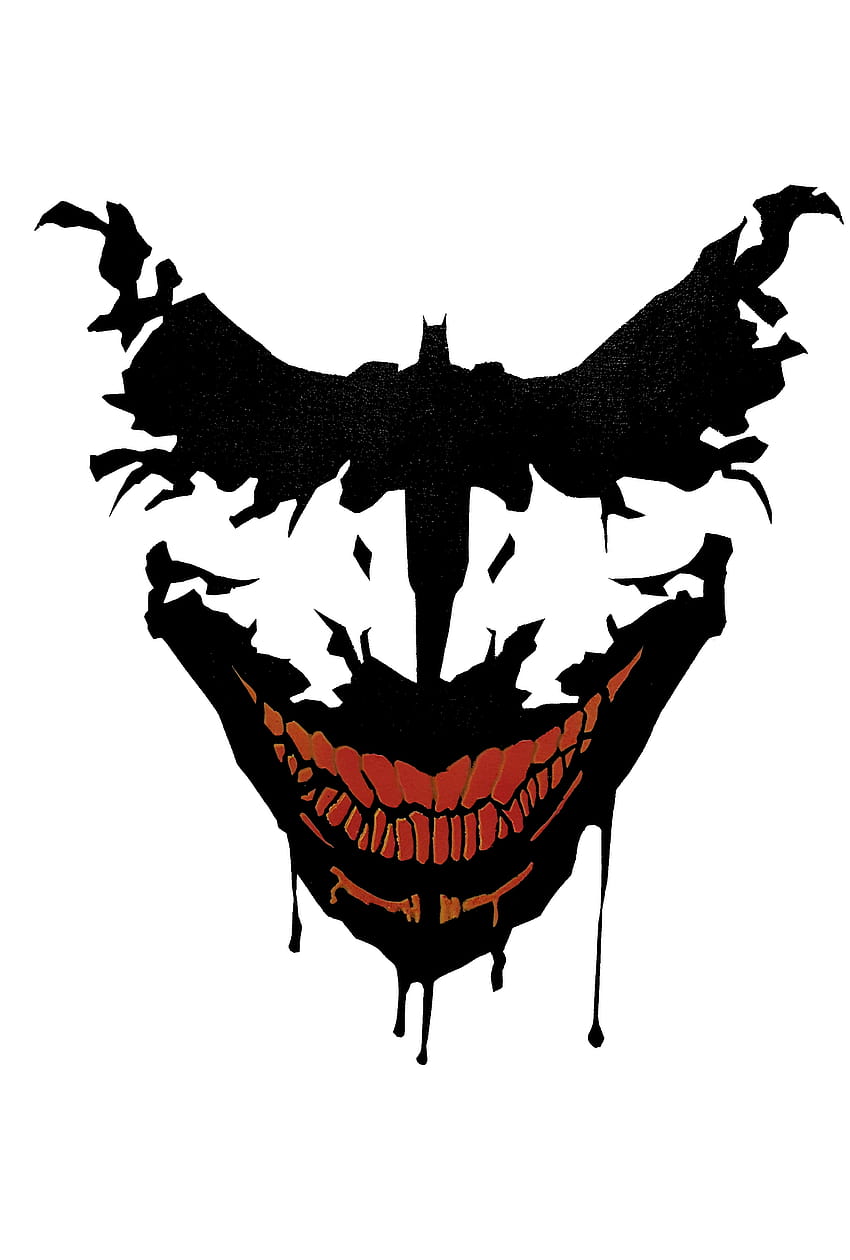 Joker Smile Silhouette, bouche de joker Fond d'écran de téléphone HD