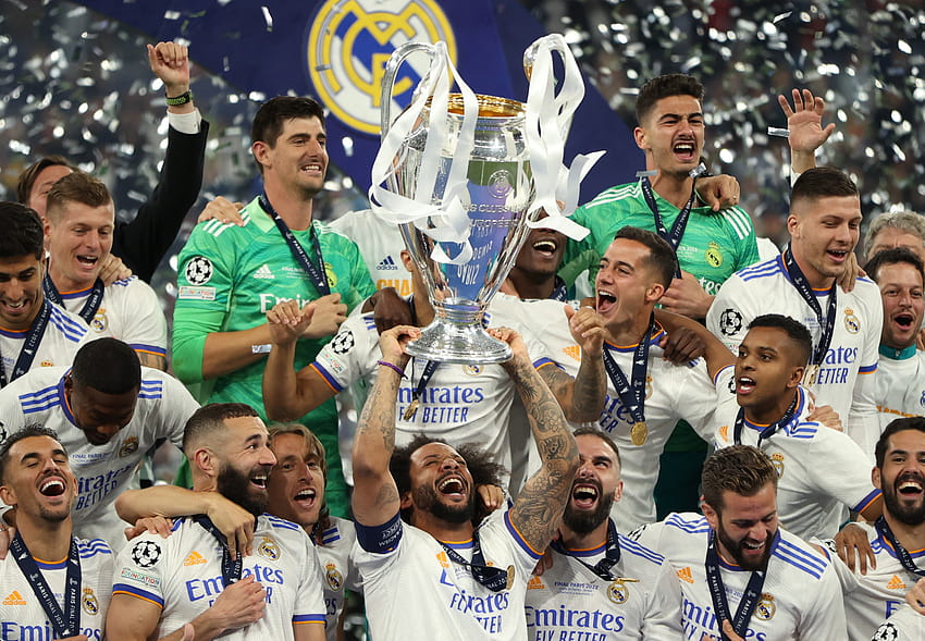 Real Madrid mengalahkan Liverpool untuk mengklaim gelar Liga Champions ke-14, liga champion real madrid 2022 pc Wallpaper HD