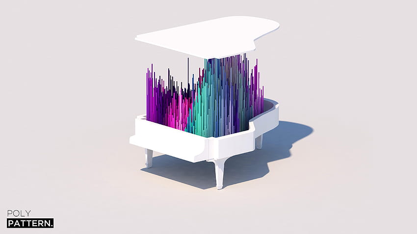 piano, iphone , low poly, abstract, minimalism, Abstract HD wallpaper