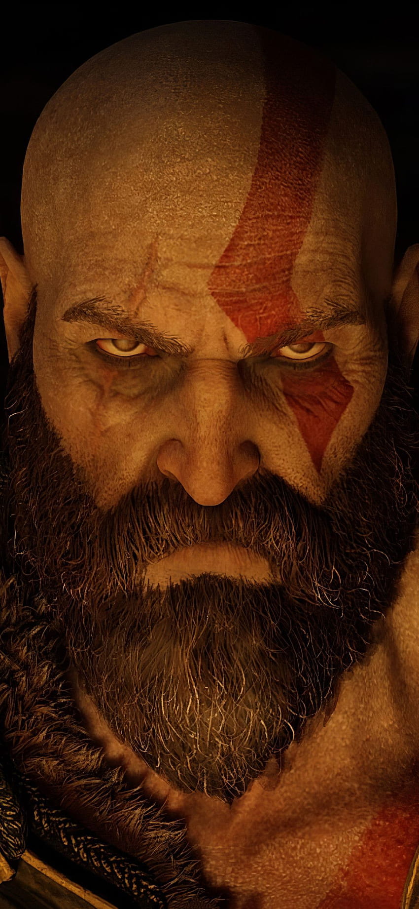 1125x2436 Kratos Angry Eyes God Of War 4 Iphone XS,Iphone 10,Iphone X , Backgrounds, and… in 2020, god android HD phone wallpaper