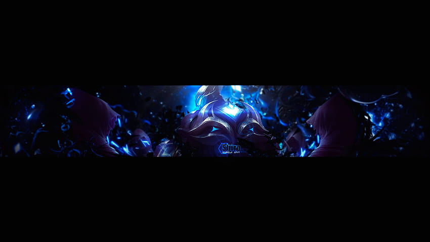 Gaming-YouTube-Banner, gepostet von Christopher Walker, blaues Banner HD-Hintergrundbild