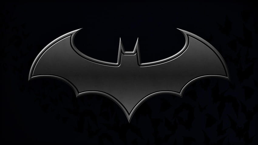 Batman Rescue Logo, Instagram, tła, logo batmana czarne tło Tapeta HD
