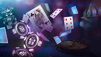 Tranh dán tường Casino Poker đẹp độc 3D 5D