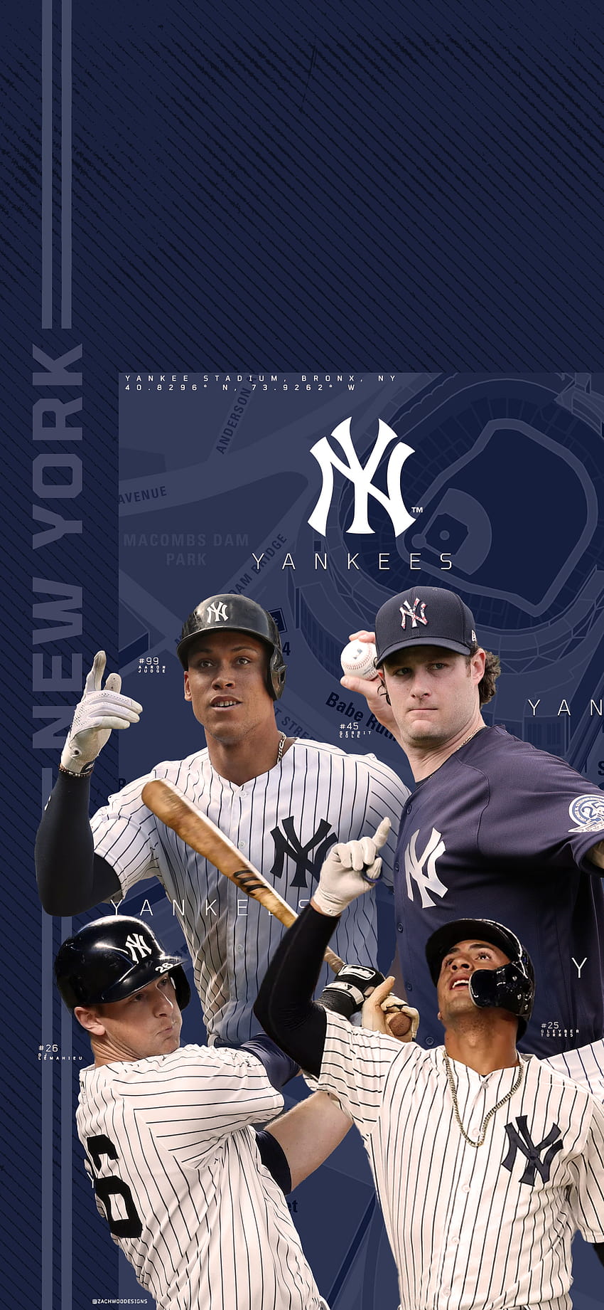 OC] ¡El béisbol está de vuelta en el Bronx! Aquí hay unos Yankees para tu  teléfono que hice esta semana. : r/NYYankees, béisbol de los yanquis fondo  de pantalla del teléfono |