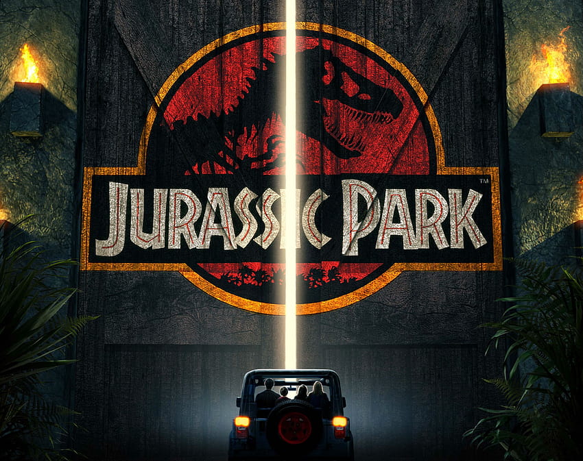 Джурасик, парк, приключение, научна фантастика, фентъзи, динозавър, филм, филм, плакат / и мобилни фонове, поредица от филми Джурасик парк HD тапет