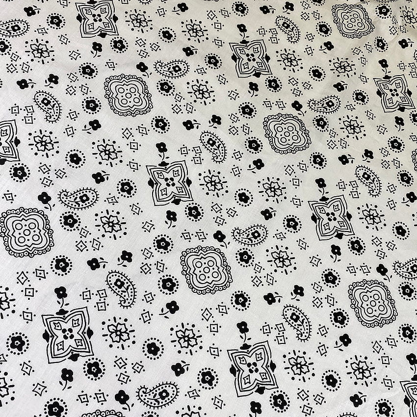 Bandana Print Wholesale Fabric in White HD phone wallpaper