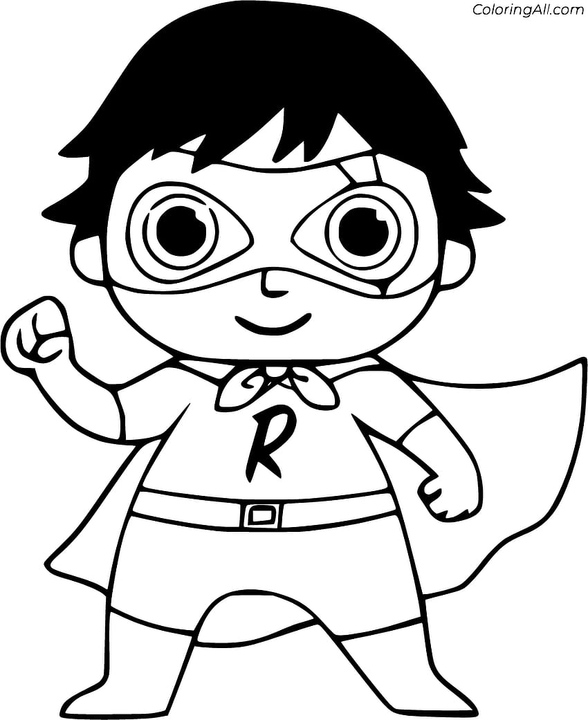 Ryan's World Coloring Page HD phone wallpaper