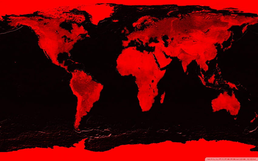 Red And Black Map ❤ for, black world HD wallpaper