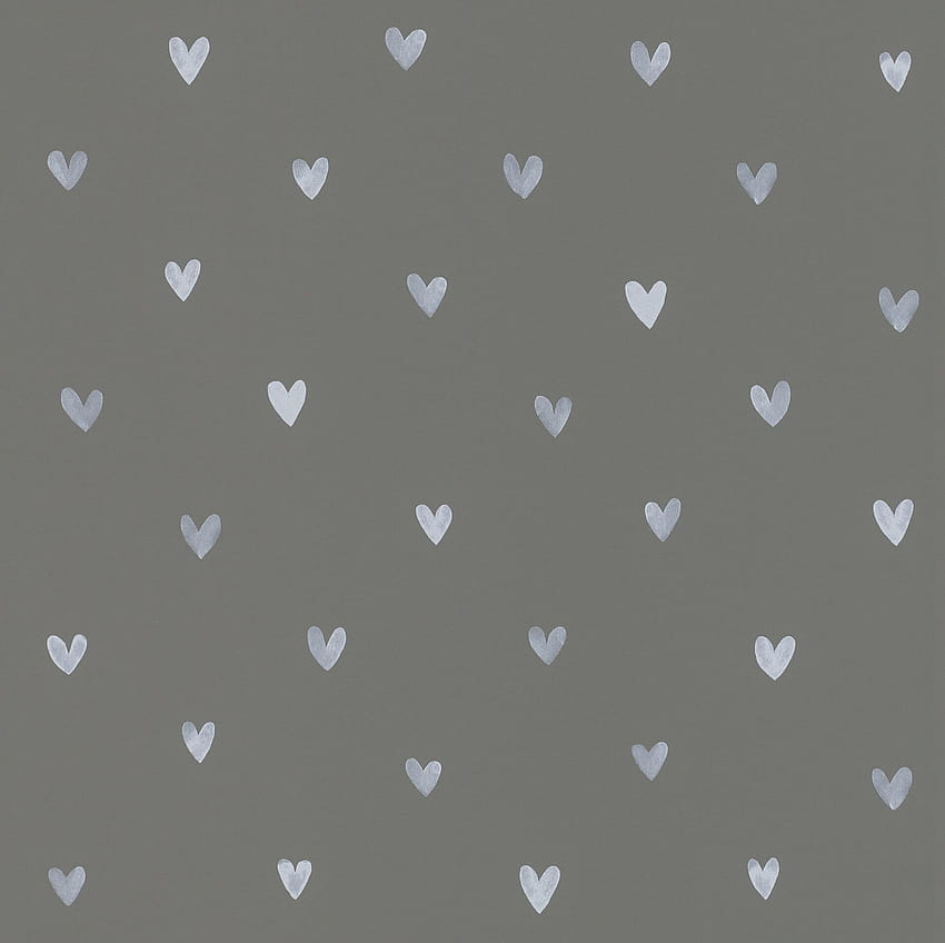 Cute Grey, grey heart HD wallpaper